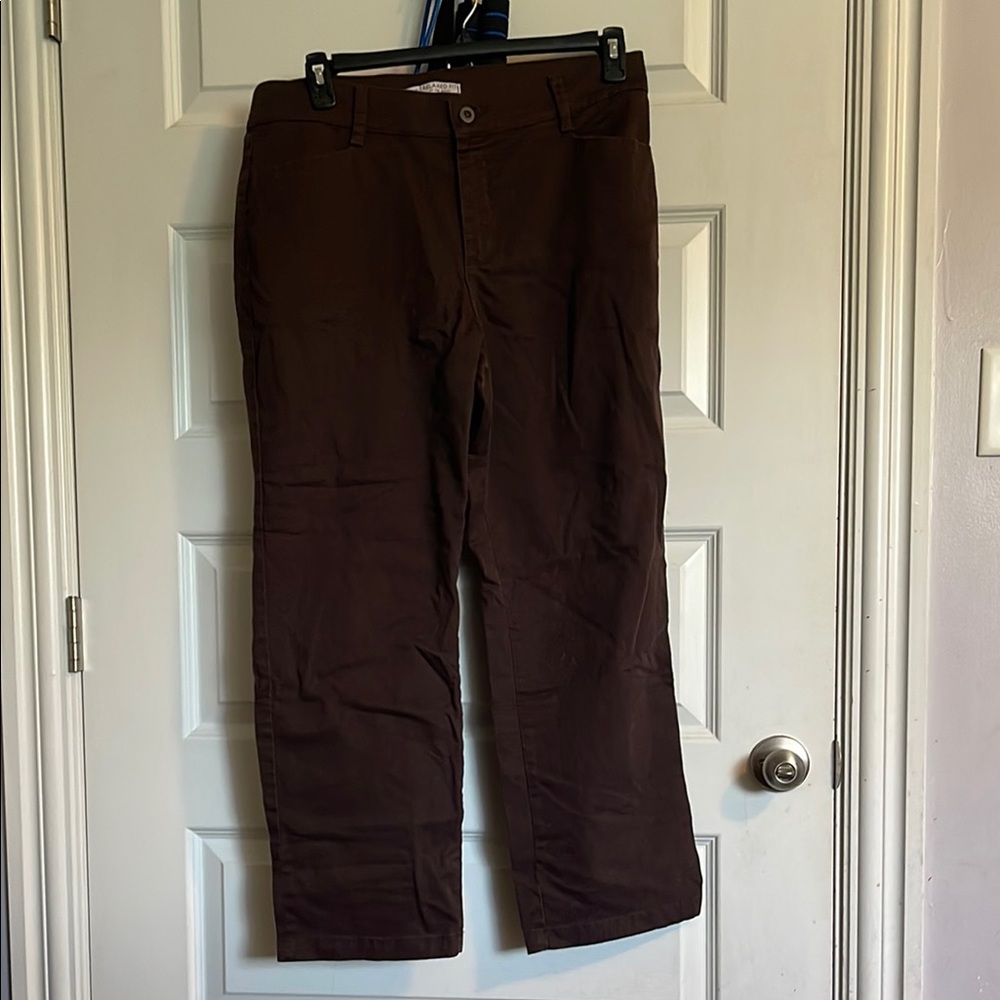 Lee Brown Chinos Casual Straight Leg